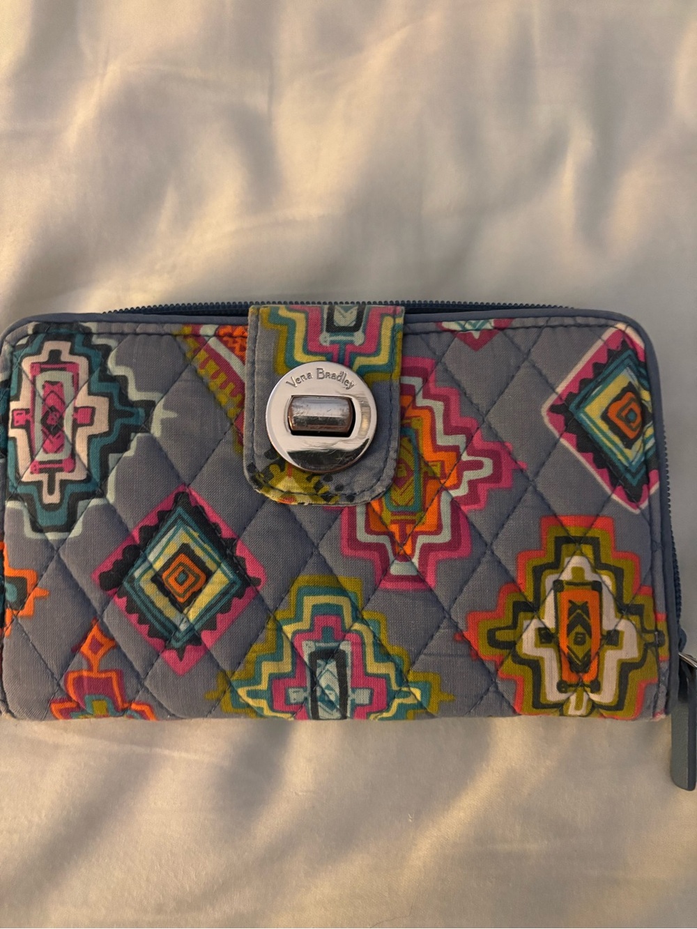 Vera Bradley Turn Lock Wallet in Painted Medallions